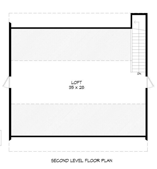Farmhouse Floor Plan - Upper Floor Plan #932-75