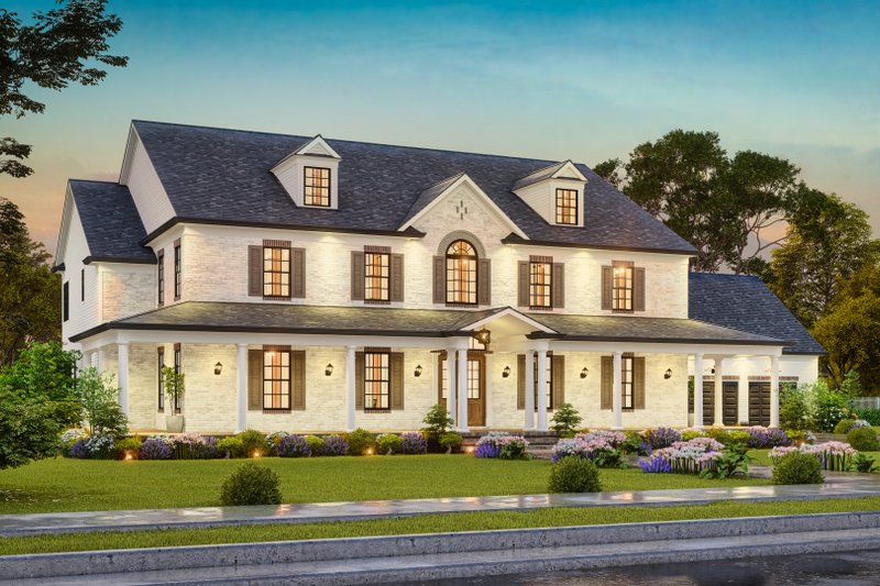 Dream House Plan - Exterior - Front Elevation 7 for Traditional House Plan #54-720 - 6 bed, 4 bath