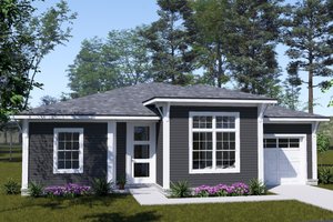 Architectural House Design - Exterior - Front Elevation for Modern House Plan #513-2470 - 3 bed, 2 bath