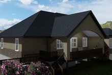 Dream House Plan - Traditional Exterior - Rear Elevation Plan #1060-61