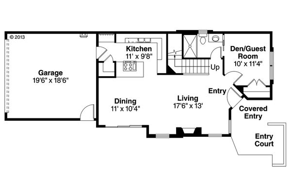 Home Plan - Modern Floor Plan - Main Floor Plan #124-922