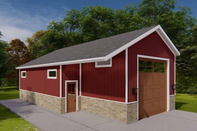 House Plan Design - Exterior - Front Elevation 4 for Traditional House Plan #1060-159, 1 bath