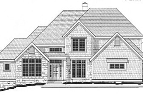 Exterior - Front Elevation for Traditional House Plan #67-447 - 4 bed, 3.5 bath