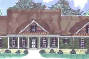 Colonial Exterior - Front Elevation Plan #69-173