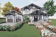 Craftsman Style House Plan - 3 Beds 3 Baths 2555 Sq/Ft Plan #1101-15 