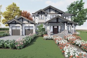 Craftsman Exterior - Front Elevation Plan #1101-15