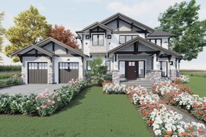 Dream House Plan - Craftsman Exterior - Front Elevation Plan #1101-15