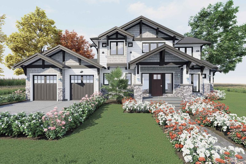 Dream House Plan - Craftsman Exterior - Front Elevation Plan #1101-15