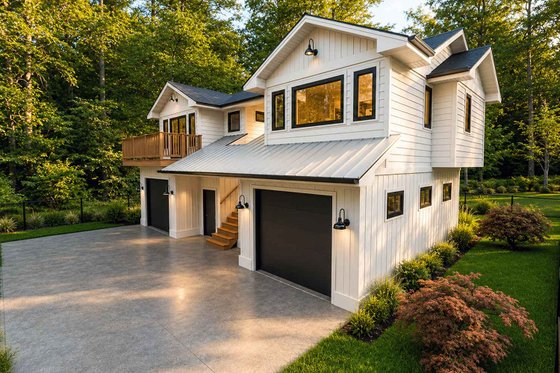 Exterior - Other Elevation 1 for Cabin House Plan #1101-73 - 2 bed, 1 bath
