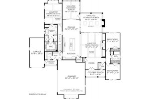 Floor Plan - Main Floor for Traditional House Plan #927-1036 - 3 bed, 2.5 bath