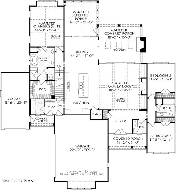Traditional Floor Plan - Main Floor Plan #927-1036