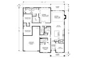 Craftsman Style House Plan - 4 Beds 3 Baths 2597 Sq/Ft Plan #53-658 