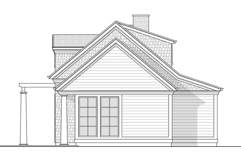 House Blueprint - Exterior - Other Elevation 1 for Beach House Plan #1114-31 - 1 bed, 1 bath