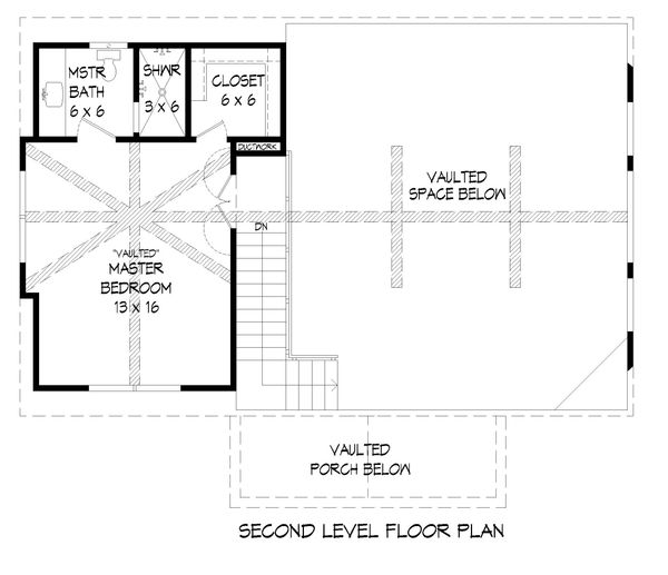 Architectural House Design - Country Floor Plan - Upper Floor Plan #932-39