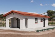 Adobe / Southwestern Style House Plan - 1 Beds 1 Baths 499 Sq/Ft Plan #1106-148 Exterior 