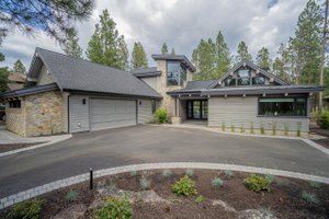 House Blueprint - Contemporary Exterior - Front Elevation Plan #892-43