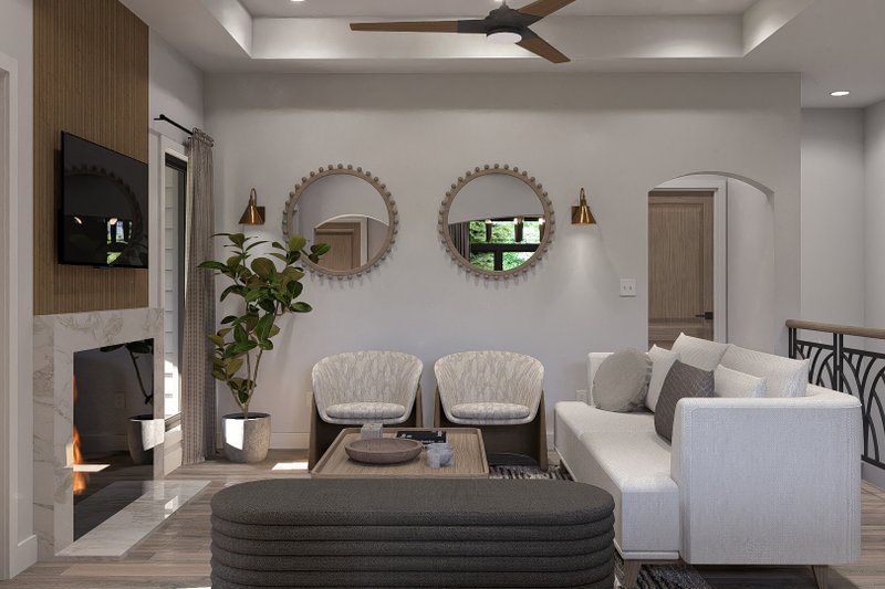 Home Plan - Interior - Family Room for Traditional House Plan #455-202 - 2 bed, 2 bath