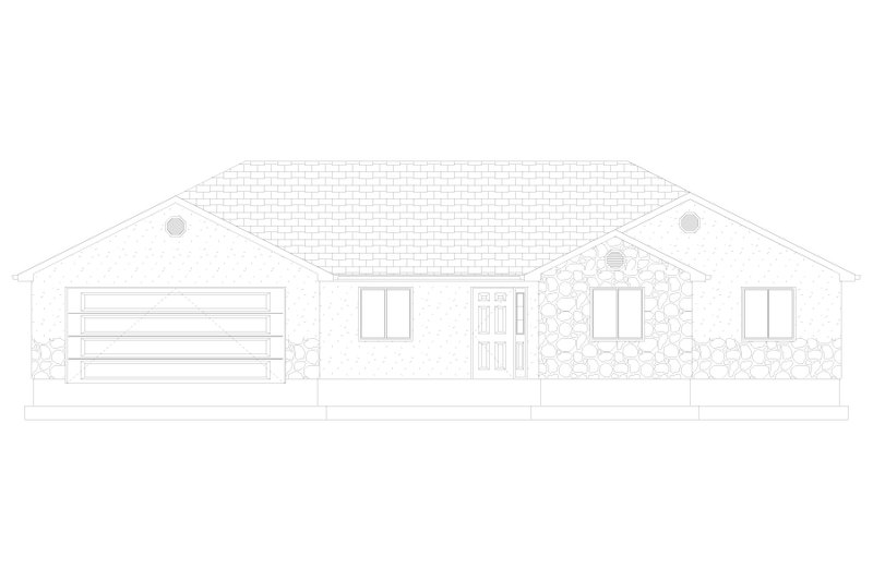 Architectural House Design - Exterior - Front Elevation 4 for Traditional House Plan #1060-217 - 3 bed, 2 bath