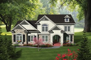 Traditional Exterior - Front Elevation Plan #70-1089