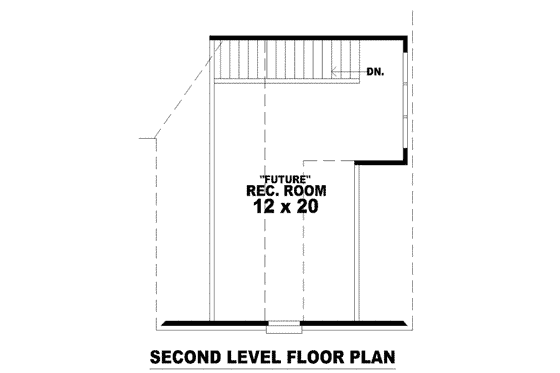 Floor Plan - Other Floor for Southern House Plan #81-1070 - 3 bed, 2.5 bath