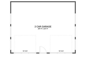 Floor Plan - Main Floor for Contemporary House Plan #1060-284, 0 bath