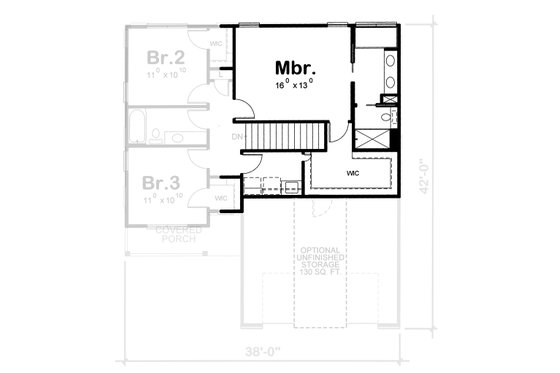 Floor Plan - Other Floor 1 for Traditional House Plan #20-1779 - 3 bed, 3 bath