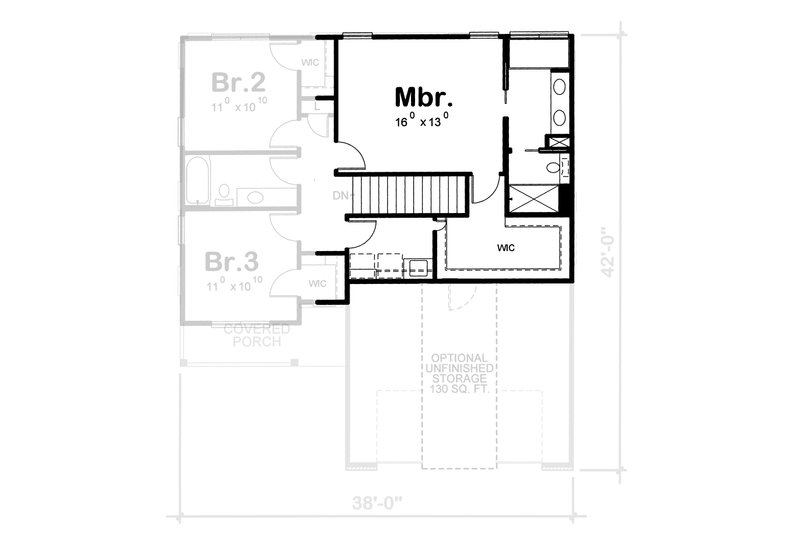 Home Plan - Floor Plan - Other Floor 1 for Traditional House Plan #20-1779 - 3 bed, 3 bath