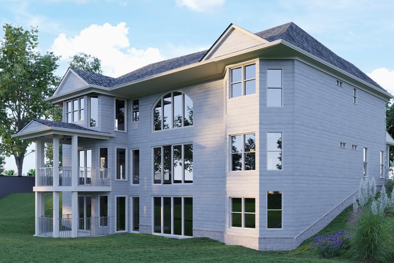 House Plan Design - Exterior - Rear Elevation for Craftsman House Plan #54-433 - 4 bed, 5 bath