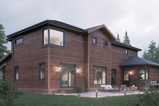 Exterior - Other Elevation 1 for Traditional House Plan #1066-68 - 4 bed, 3 bath