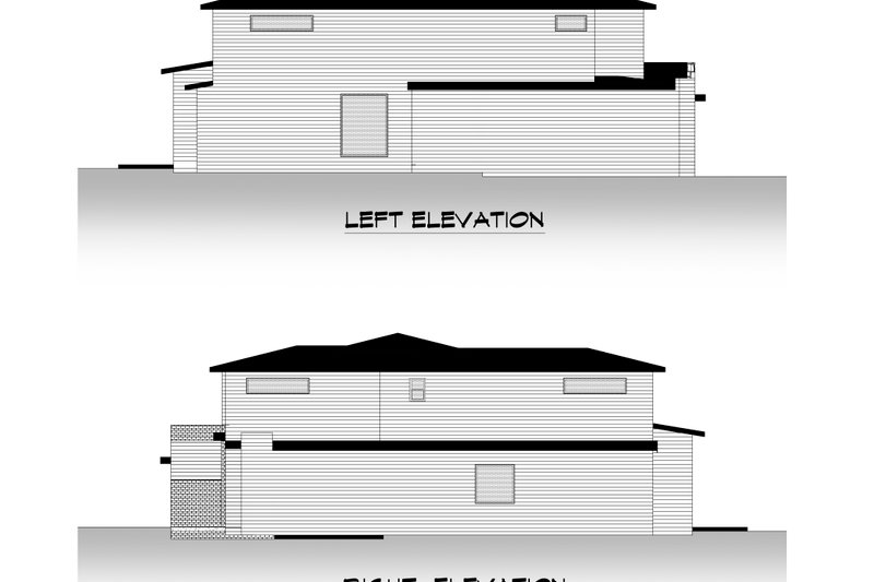 Architectural House Design - Exterior - Other Elevation 3 for Contemporary House Plan #1066-192 - 6 bed, 4.5 bath