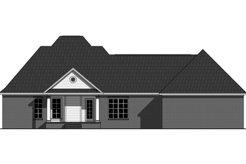 Dream House Plan - Exterior - Rear Elevation for Southern House Plan #21-333 - 3 bed, 2 bath