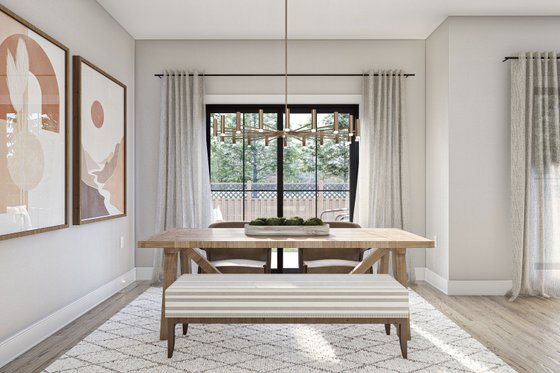 Interior - Dining Room for Modern House Plan #455-657 - 3 bed, 2.5 bath