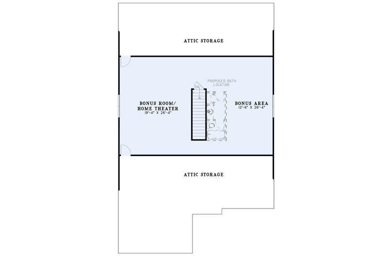 House Blueprint - Floor Plan - Other Floor for Craftsman House Plan #17-3453 - 2 bed, 2 bath