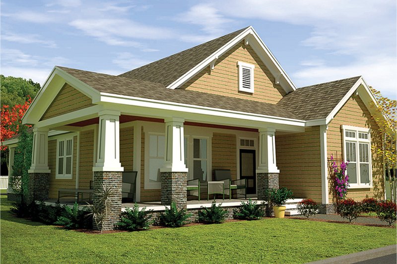 House Plan Design - Craftsman Exterior - Front Elevation Plan #991-29