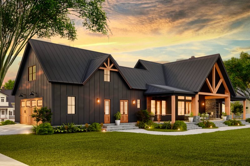 House Design - Exterior - Front Elevation 7 for Farmhouse House Plan #119-472 - 3 bed, 3.5 bath