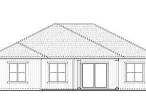Exterior - Rear Elevation for Craftsman House Plan #938-96 - 3 bed, 3 bath