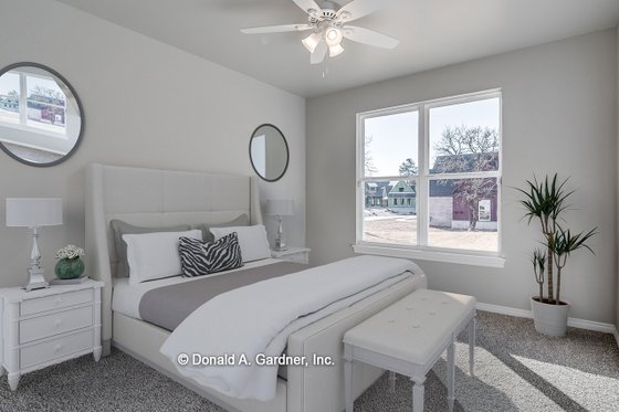 Interior - Bedroom for Farmhouse House Plan #929-1070 - 4 bed, 3 bath
