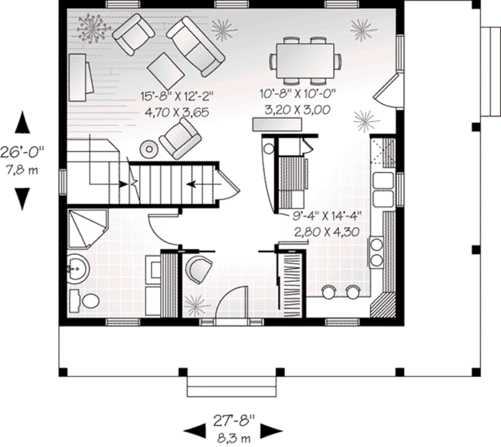 Traditional Style House Plan 3 Beds 2 Baths 1440 Sqft Plan 23 503