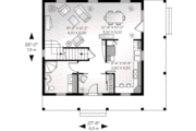 Traditional Style House Plan - 3 Beds 2 Baths 1440 Sq/Ft Plan #23-503 