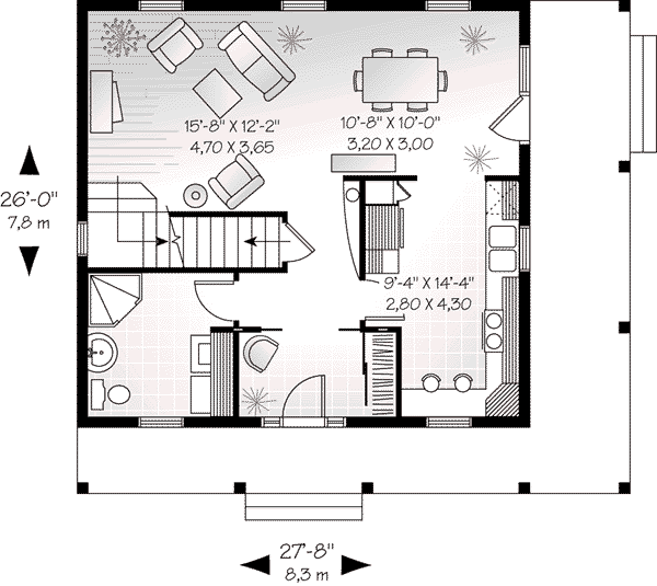 Home Plan - Traditional Floor Plan - Main Floor Plan #23-503