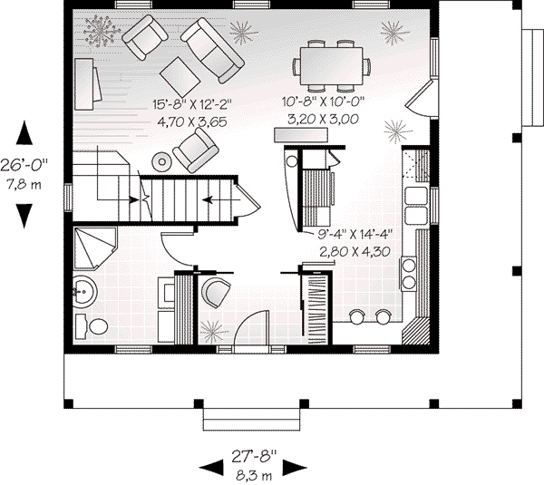 House Plan Design - Traditional Floor Plan - Main Floor Plan #23-503