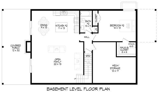 Home Plan - Country Floor Plan - Lower Floor Plan #932-1240