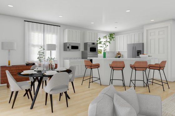 Interior - Dining Room for Craftsman House Plan #1060-152 - 2 bed, 2 bath