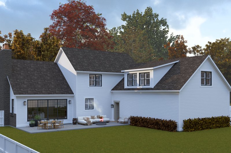 House Blueprint - Exterior - Rear Elevation for Farmhouse House Plan #1060-410 - 3 bed, 3.5 bath