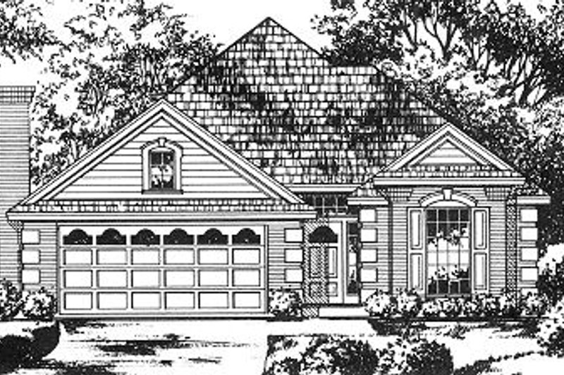 Architectural House Design - Cottage Exterior - Front Elevation Plan #40-381
