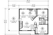 Ranch Style House Plan - 2 Beds 1 Baths 946 Sq/Ft Plan #25-1092 