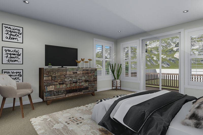 Architectural House Design - Interior - Master Bedroom 1 for Traditional House Plan #1060-69 - 5 bed, 4.5 bath