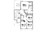 European Style House Plan - 3 Beds 3 Baths 2002 Sq/Ft Plan #20-1657 