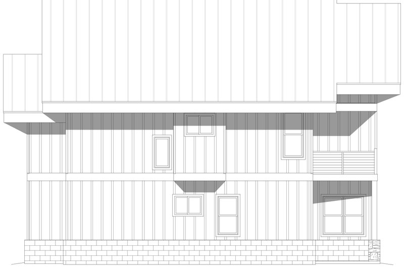 House Design - Exterior - Rear Elevation for Beach House Plan #932-1120 - 3 bed, 4 bath