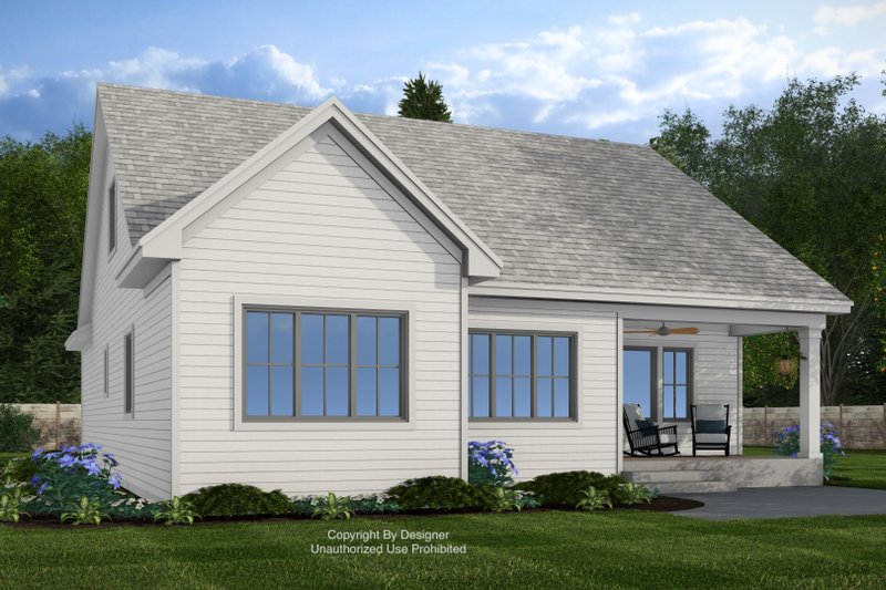 Home Plan - Exterior - Rear Elevation for Farmhouse House Plan #51-1407 - 3 bed, 2.5 bath